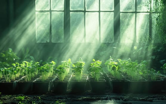 Nature bounty: green sprouts showcasing vitality of healthy growth, embodying freshness, nourishment, essential for sustainable living, foundation of nutritious meals, ecosystems