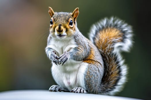 Closeup shot of an eastern gray squirrel..