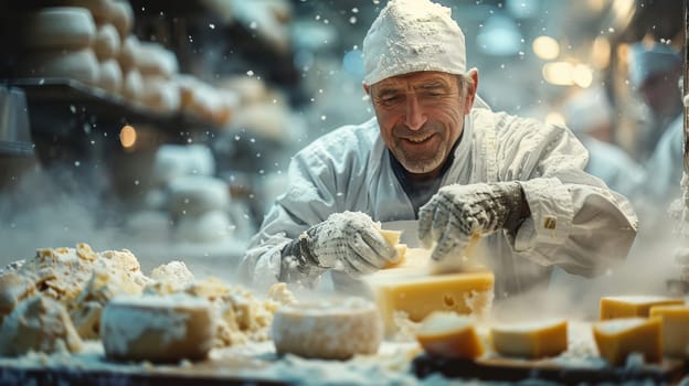 A hereditary cheese maker who makes delicious cheese in his cheese factory.