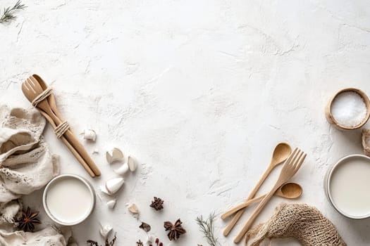Sustainable utensils: wooden kitchen essentials crafted for eco-friendly atmosphere, environmentally conscious living, healthy cooking practices while promoting benefits of natural materials