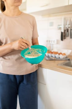 kneading process for Shrovetide pancake batter.