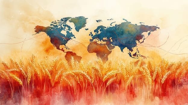 Wheat export: global distribution of grain, agricultural trade routes, economic impact, supply chain operations, supporting food security, sustaining international commerce across borders