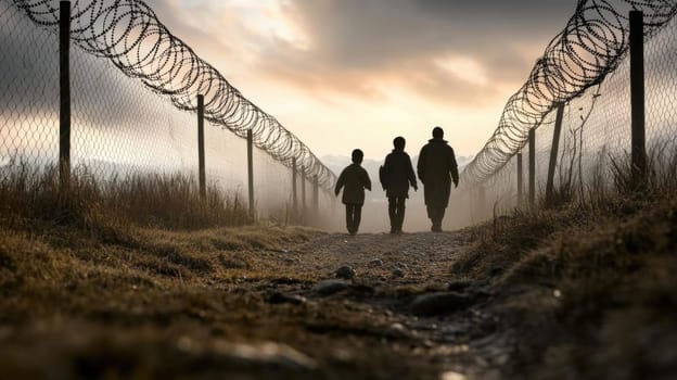 The refugee journey: portrait of individuals fleeing war, poverty, natural disasters, complex causes of displacement and urgent need for empathy, global response to address this crisis