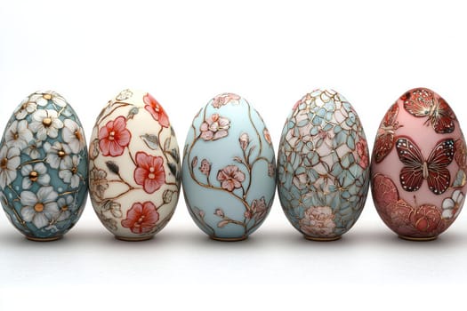 These elegant, handpainted floral eggs are the perfect decoration choice for Easter and for springtime decor