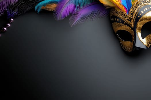 Masquerade elegance: carnival Venetian mask blending tradition, mystery, reflecting intricate craftsmanship, timeless allure of hidden identities during vibrant festivities