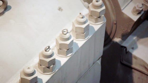 A comprehensive and detailed view of various industrial equipment components that showcase precise mechanical parts. Stock Clip