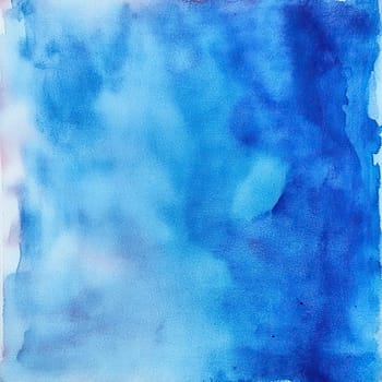 An expansive canvas showcases a gradient of soft blue hues, blending lighter and darker tones to create an artistic and tranquil atmosphere.