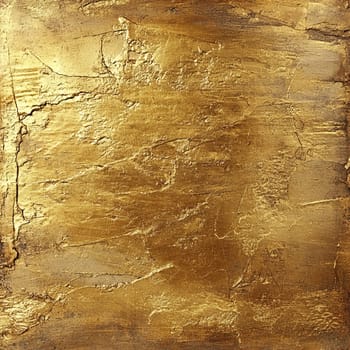 The artwork showcases a golden textured surface characterized by intricate layers and mesmerizing patterns, creating an attractive abstract visual appeal.