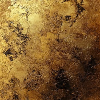 The surface features a rich, textured golden design, with intricate patterns and variations, creating a visually striking abstract aesthetic suitable for art enthusiasts.