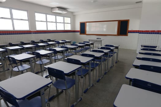 pilao arcado, bahia, brazil - november 13, 2024: view of a public school in the state network of Bahia.