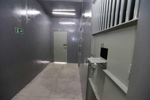 pilao arcado, bahia, brazil - november 13, 2024: view of a cell in the public jail in the city of Pilao Arcado.