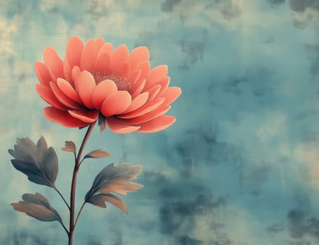 Vintage delicate chrysanthemum flowers on a light background. Selective focus.