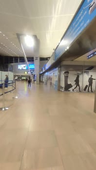 15 October 2024 Tel-Aviv Israel Ben Gurion airport Terminal 3, tourist lounge. High quality photo