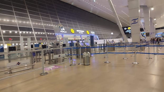 15 October 2024 Tel-Aviv Israel Ben Gurion airport Terminal 3, tourist lounge. High quality photo