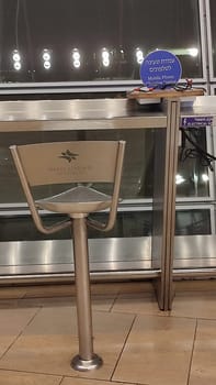 15 October 2024 Tel-Aviv Israel Ben Gurion airport Terminal 3, tourist lounge. High quality photo
