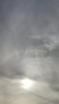 gray sky white clouds background nature air sun light atmosphere weather autumn. High quality photo