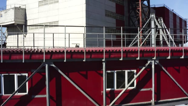 This presents a detailed view of a bustling construction site showcasing various structural elements involved. Stock Clip