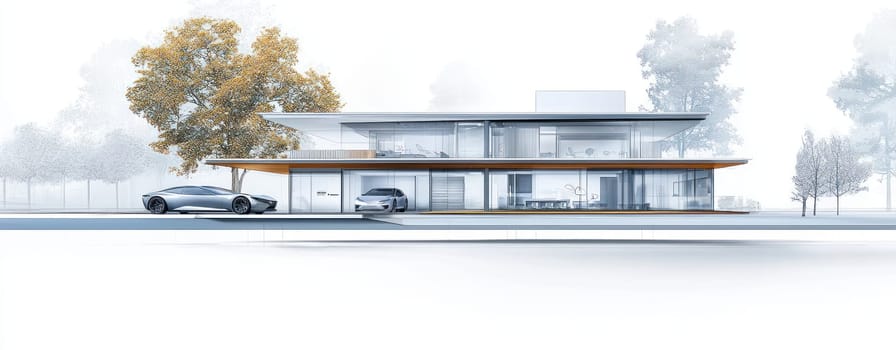 Modern smart home design with sleek architecture and centralized control.