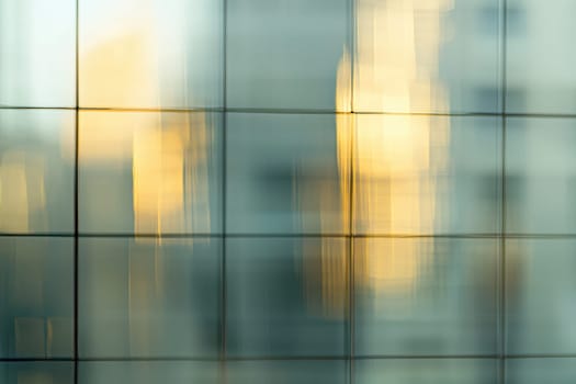 Captivating abstract image illustrating soft blurred lines with a warm glow and urban reflections, perfect for modern design and creative projects related to tranquility.