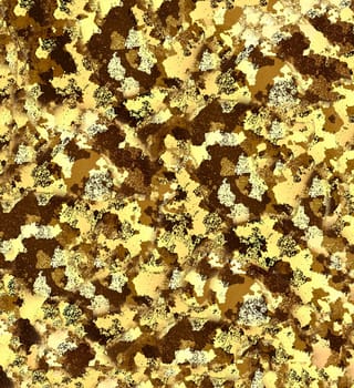 Abstract stylized background with different patches of yellow-brown tones