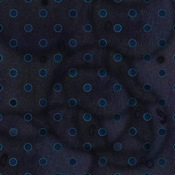 Abstract dark blue circles on a blue background in the grunge art style with spots and round stains on the surface