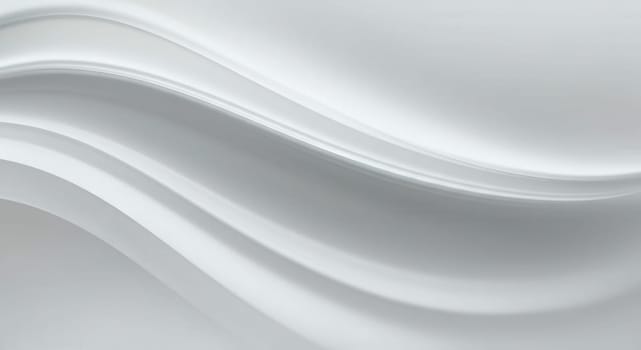 Smooth, flowing white curves create a modern, minimalistic aesthetic. this abstract design is perfect for contemporary decor or as a sleek digital background, emphasizing elegance and simplicity.