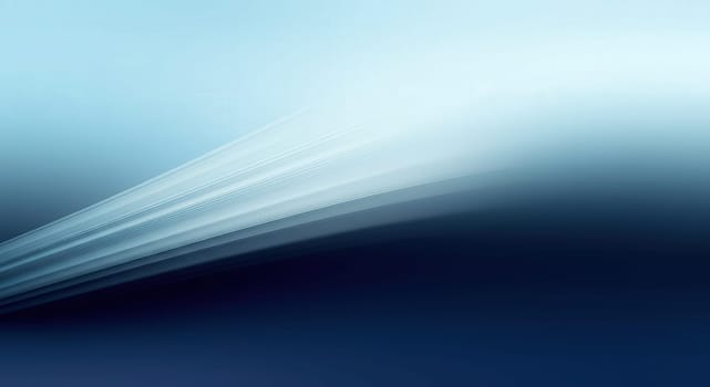 Abstract composition showcasing smooth blue gradient with dynamic white light streaks. ideal for modern digital art, technology themes, and contemporary design projects, emphasizing movement and innovation.