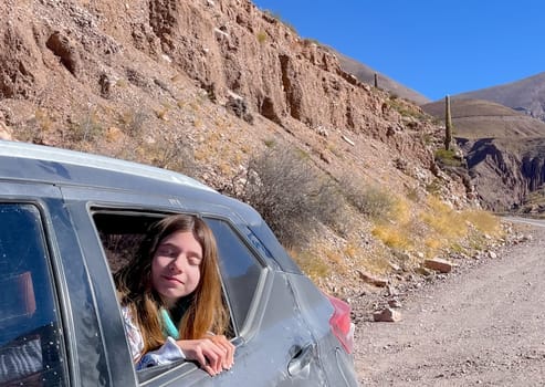 Tourism in the north of Argentina. Winter holidays in Argentina. Background for tourism promotions and brochures. Concept of adventure tourism