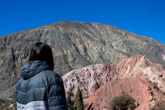 Tourism in the North of Argentina. Winter holidays in Argentina. Background for tourism promotions and brochures. Concept of mountain tourism.