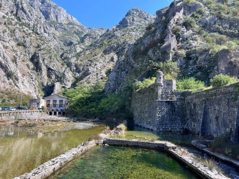 The fortifications of Kotor are an integrated historical fortification system that protected the medieval town of Kotor, Montenegro. High quality photo
