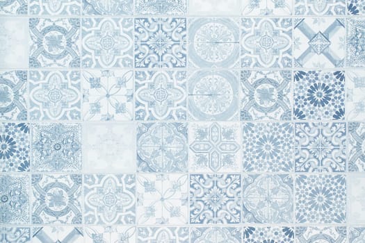 Aesthetic blue and white tiles that showcase intricate designs, making them ideal for modern home decor settings