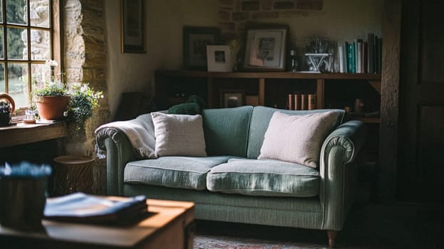 Country cottage decor, Cotswolds style interior design, furniture and home decor in elegant English country house style idea