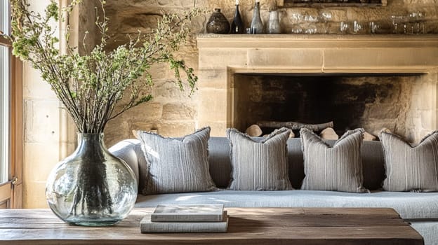 Country cottage decor, Cotswolds style interior design, furniture and home decor in elegant English country house style idea