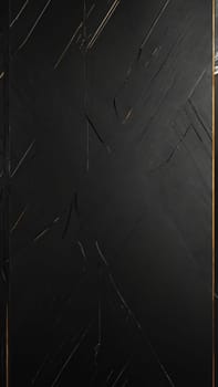 A striking black surface showcases intricate textures and patterns, highlighted by subtle golden accents that create an atmosphere of modern sophistication and creativity.