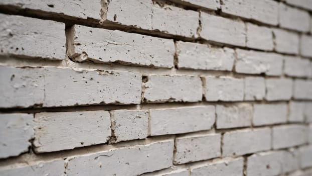This white brick wall stands out with its uneven texture and subtle imperfections, exuding a rustic charm. Perfect for adding character to any space, it evokes a sense of warmth and history.