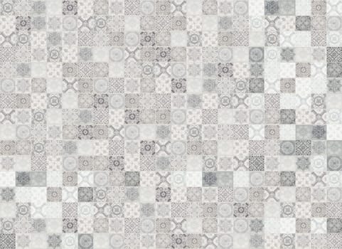 An intricate monochrome tile pattern has been meticulously designed for contemporary decor and stylish backgrounds