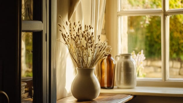 Country cottage decor, Cotswolds style interior design, furniture and home decor in elegant English country house style idea