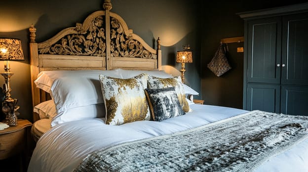 Country cottage decor, Cotswolds style interior design, furniture and home decor in elegant English country house style idea