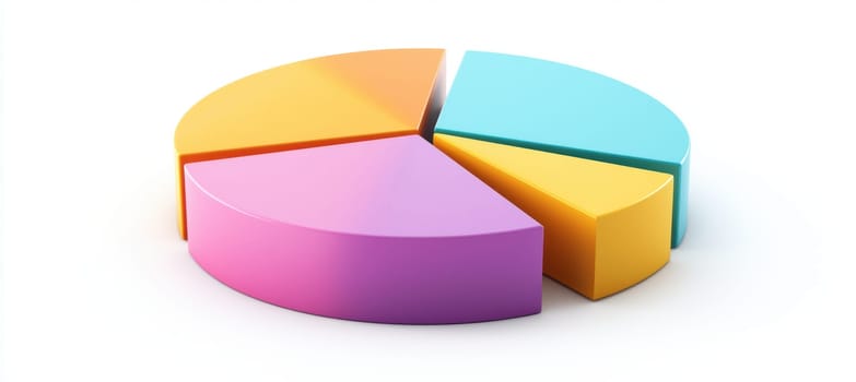 Pie chart displaying 2024 government spending distribution with bright, contrasting colors and clear labels. set against a white background, this chart offers a visually appealing design ideal for presentations and reports.