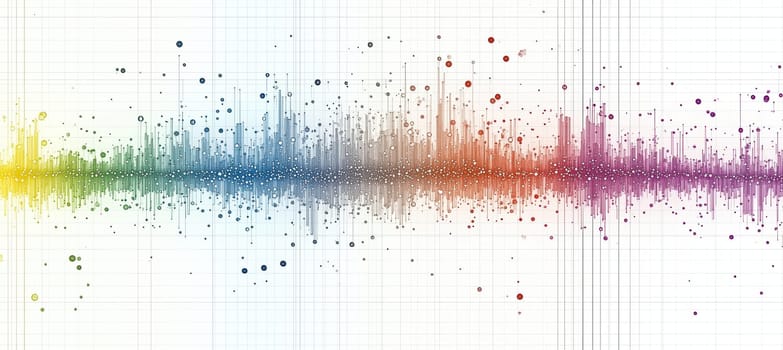 Detailed scatter plot illustrating education and income correlation in various countries. features vividly colored data points for easy distinction, capturing a comprehensive analysis of global trends with an intricate layout.