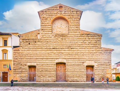 Unfinished facade of the Medici Basilica of San Lorenzo. Florence