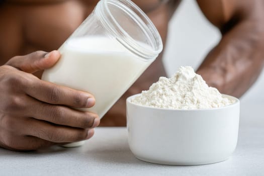 Fitness fuel: protein shake, energizing drink, muscle repair, wellness boost, recovery support, athletic nourishment, post exercise refreshment, balanced intake, health enhancing formula