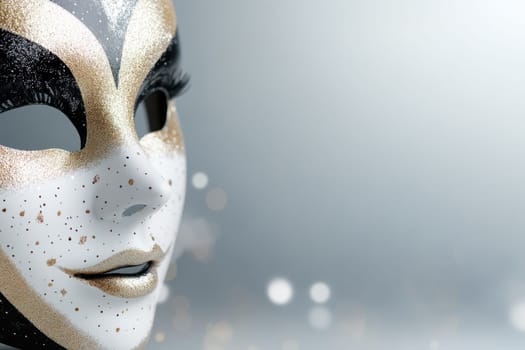 Masquerade elegance: carnival Venetian mask blending tradition, mystery, reflecting intricate craftsmanship, timeless allure of hidden identities during vibrant festivities