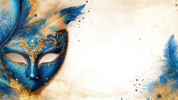 Enigma of celebration: carnival Venetian mask symbolizing secrecy, extravagance, crafted with exquisite detail, capturing spirit of centuries old traditions, mystique of masked revelers