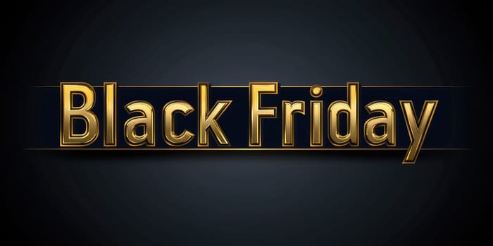 Black Friday event with dark gray gradient background for holiday promotions.