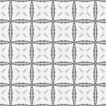 Textile ready authentic print, swimwear fabric, wallpaper, wrapping. Black and white excellent boho chic summer design. Organic tile. Trendy organic green border.