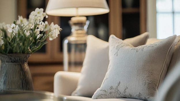 Country cottage decor, Cotswolds style interior design, furniture and home decor in elegant English country house style idea