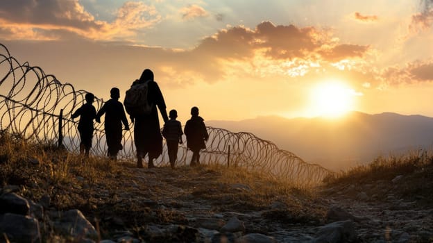 The refugee journey: portrait of individuals fleeing war, poverty, natural disasters, complex causes of displacement and urgent need for empathy, global response to address this crisis