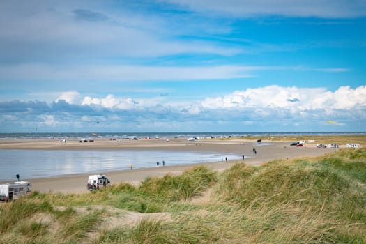 romo,denmark,11-09-2024:romo, one of the wadden islands where you can drive a car on the beach, enjoy the beach and the sea