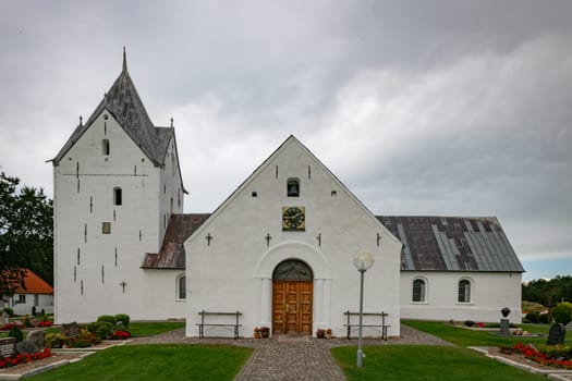 romo,denmark,110-09-2024:St. Clements Church is a church building on the Danish island of Romo. The church building was built around twelve hundred